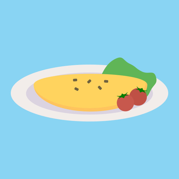 简单可爱的蛋卷剪辑艺术图片下载