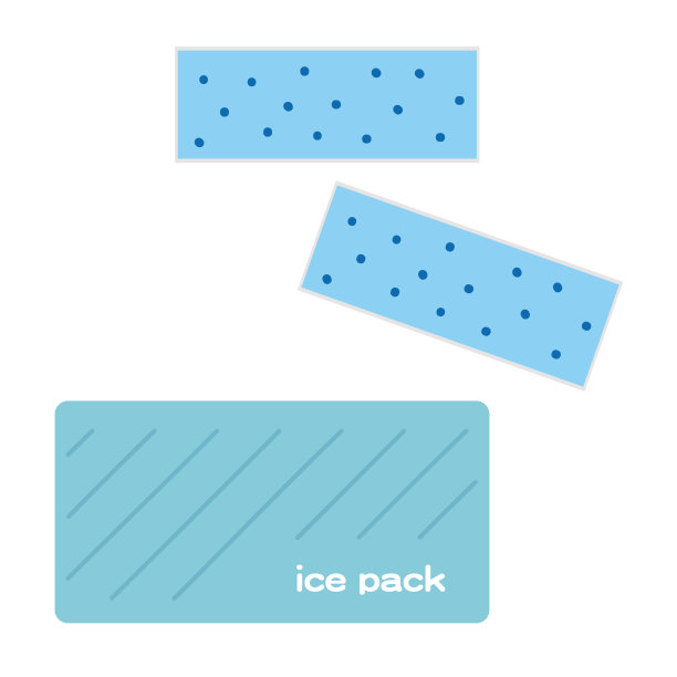 冷却片和冷却剂的矢量图图片下载