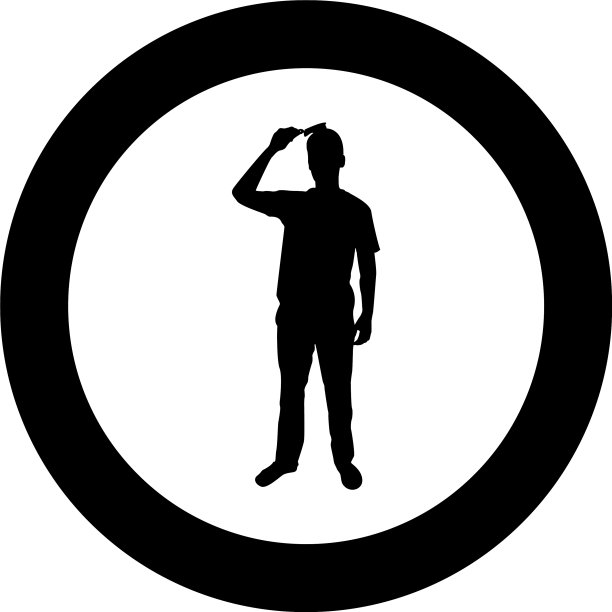 男子正在梳头，用梳子正面看图片下载