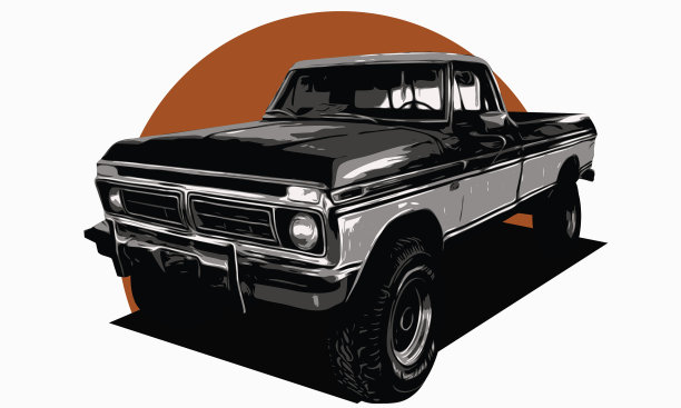 皮卡车图形图片下载