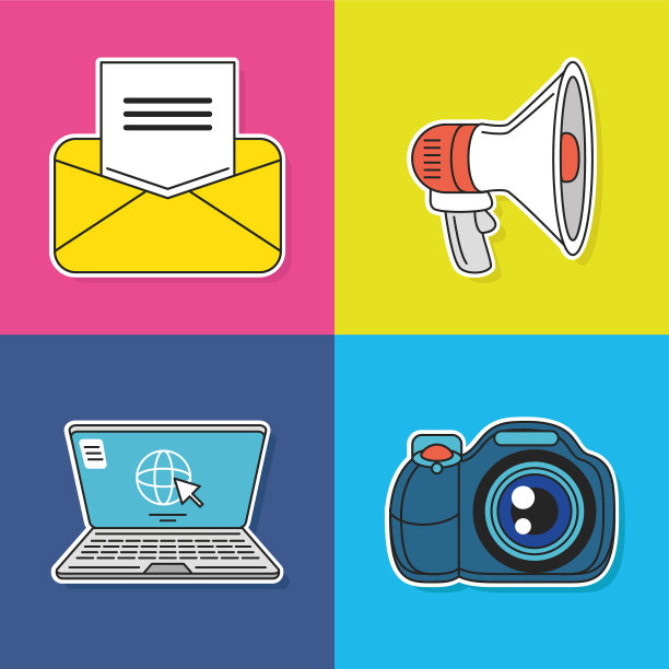 社交媒体图标图片下载