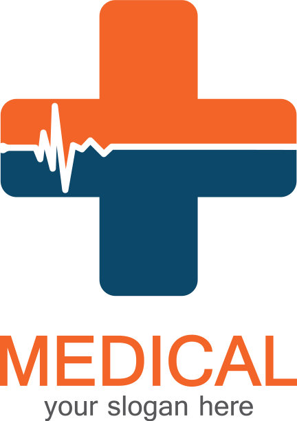 医学标志的药房彩色加十字在一图片下载