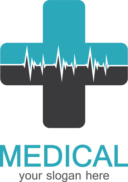 医学标志的药房彩色加十字在一图片下载