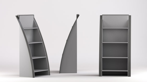 空白的POS产品展台或货架图片下载