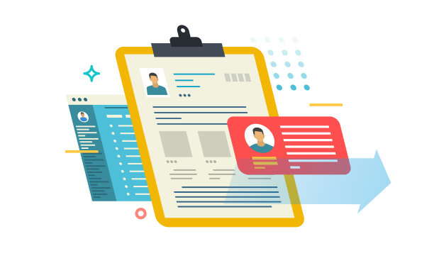 不同媒体上的个人简介图片下载