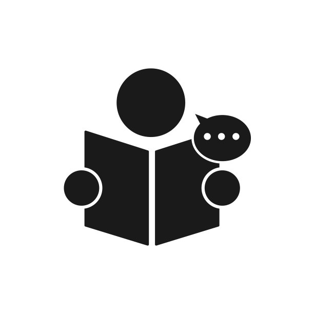 书读者图标孤立在白色图片下载