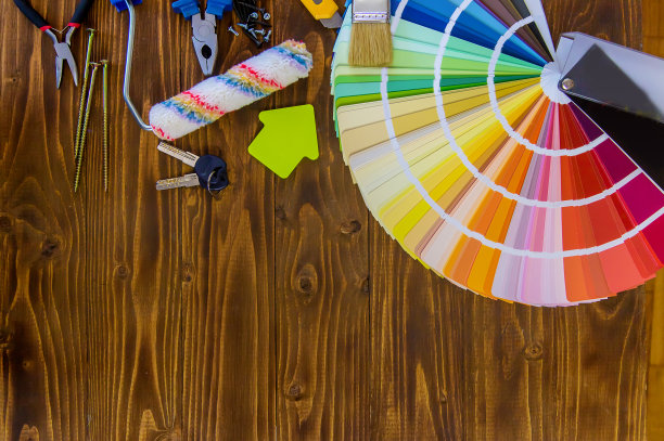 各种家居装修工具。有选择性的重点。图片下载