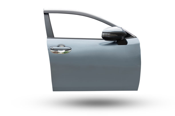 新的现代汽车门在白色背景与剪辑路径图片下载