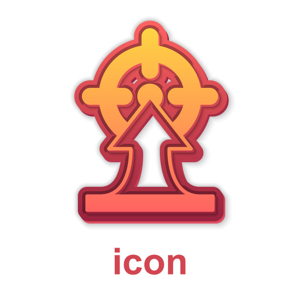 黄金目标财务目标概念图标孤立图片下载