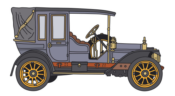 老式的蓝色汽车图片下载