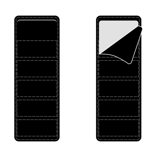 睡袋剪影孤立的白色背景图片下载