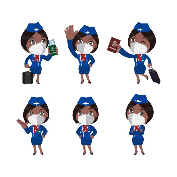 不同姿势的空姐图片下载