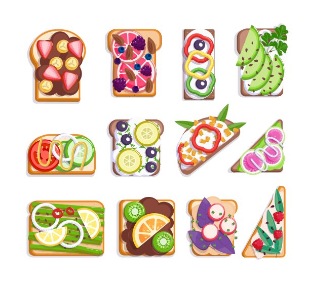 健康三明治节食快餐营养套餐图片下载