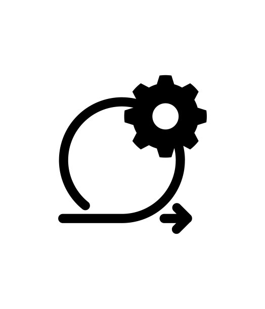 短跑Scrum流程图标矢量图图片下载