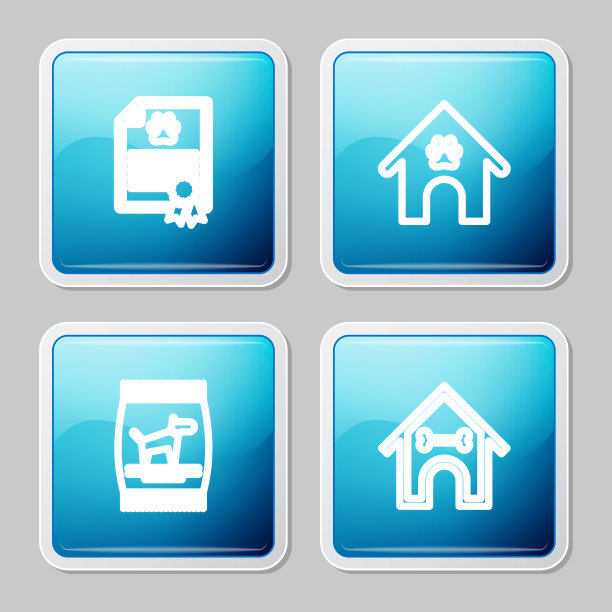 为狗狗或猫狗舍设置线证书图片下载