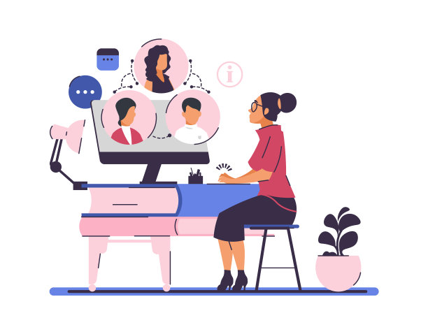 在线会议和自学视频图片下载