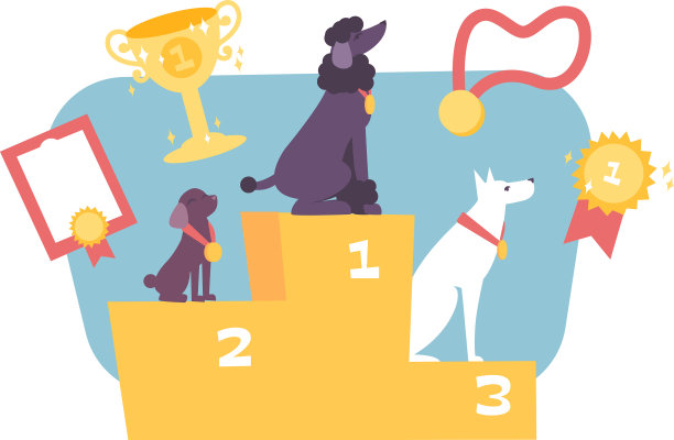 狗竞争成分图片下载