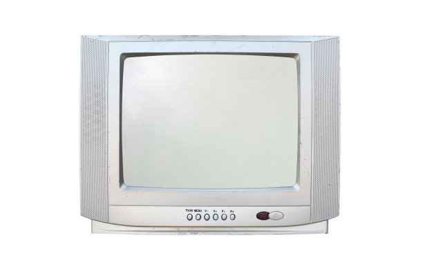 老电视上的孤立。复古的技术概念。图片下载
