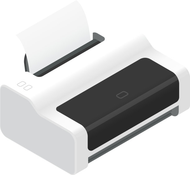 打印机等距图标图片下载