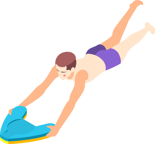 踢水板等距图片下载