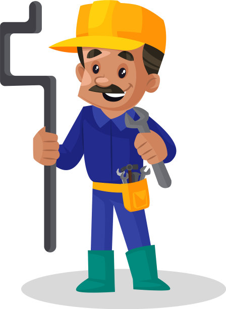 水管工卡通人物图片下载