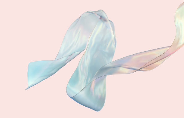 美容时尚光滑飘逸全息光面布。图片下载