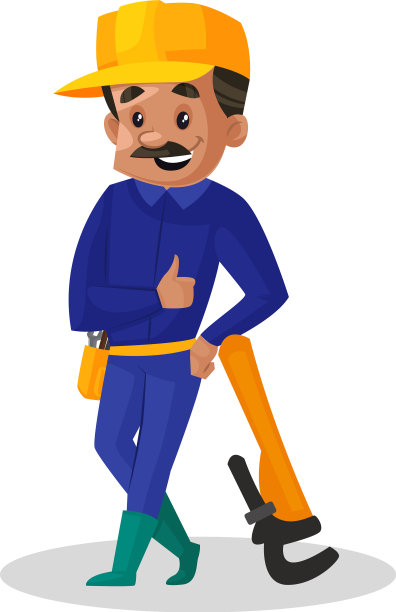 水管工卡通人物图片下载