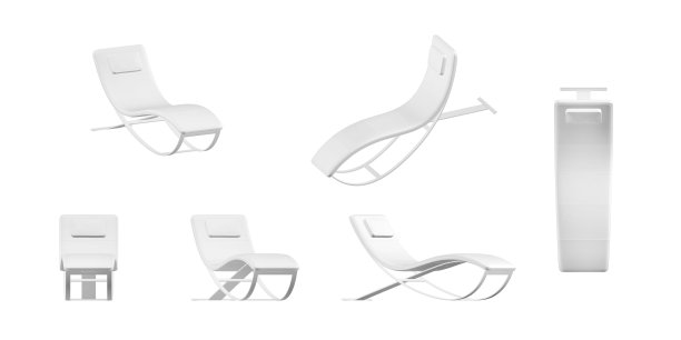 模型躺椅图片下载