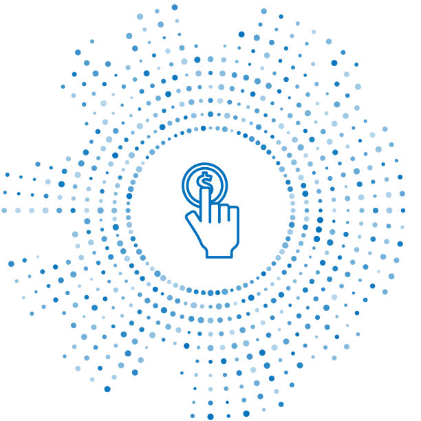 蓝线手持硬币图标隔离在白色图片下载