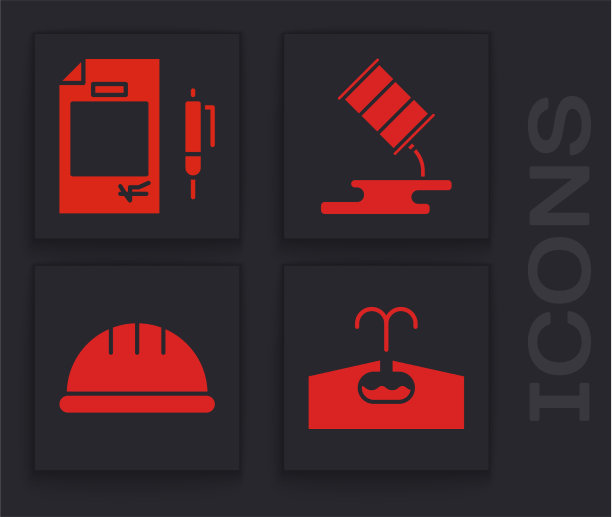 设定油田合同资金和笔桶石油图片下载