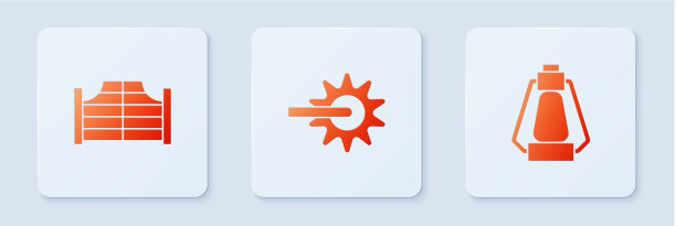 集马刺轿车门和野营灯白色图片下载