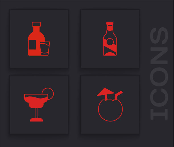 用玻璃杯装椰子鸡尾酒伏特加图片下载