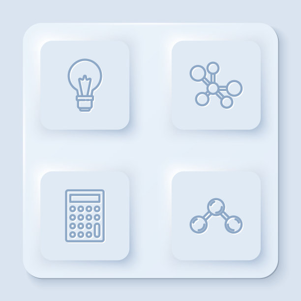 用概念分子设定线灯泡图片下载