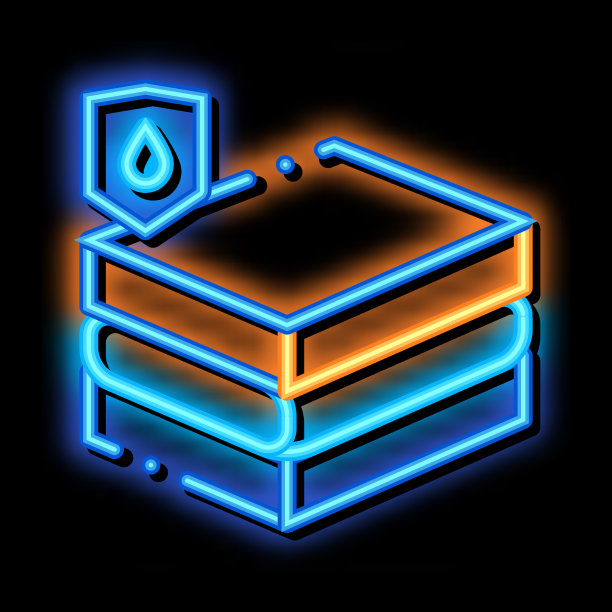 防水材料纤维板霓虹灯发光图标图片下载