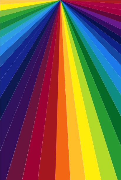 彩虹彩色折纸三角形背景图片下载