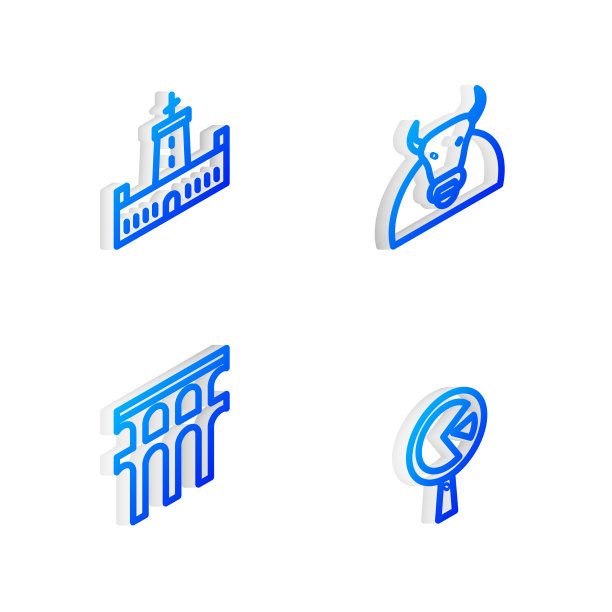 设置等距线公牛蒙岳城堡渡槽图片下载