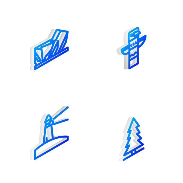 设等距线加拿大图腾柱皇家图片下载