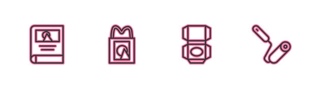 集线相册画廊纸箱纸板箱图片下载