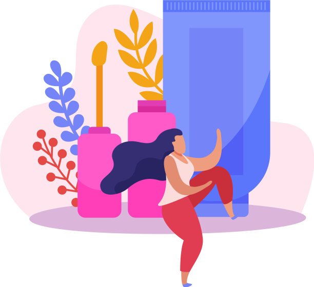 化妆品平面构成图片下载