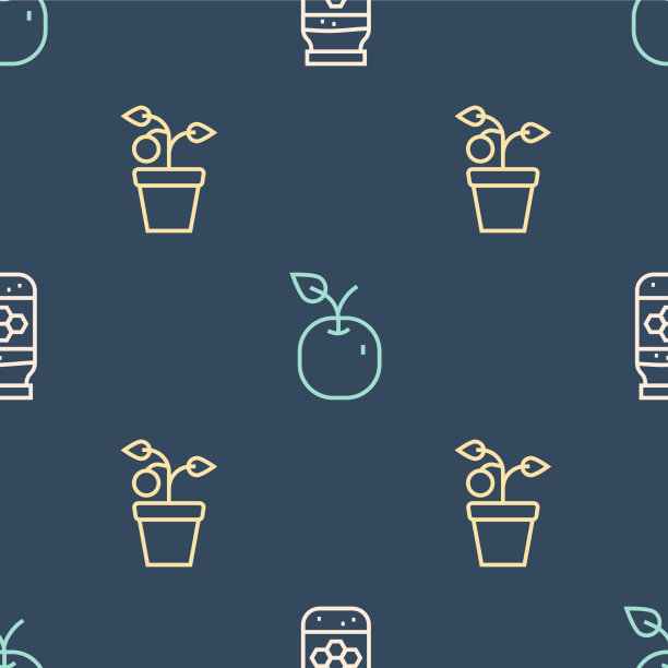 在花盆里放一罐蜂蜜和苹果图片下载