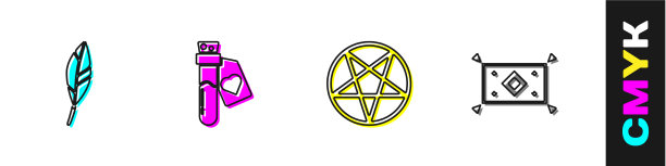 在魔法羽毛瓶里装上爱情药水图片下载