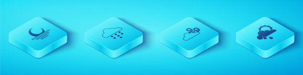 设置等距日落云与雨和太阳图片下载