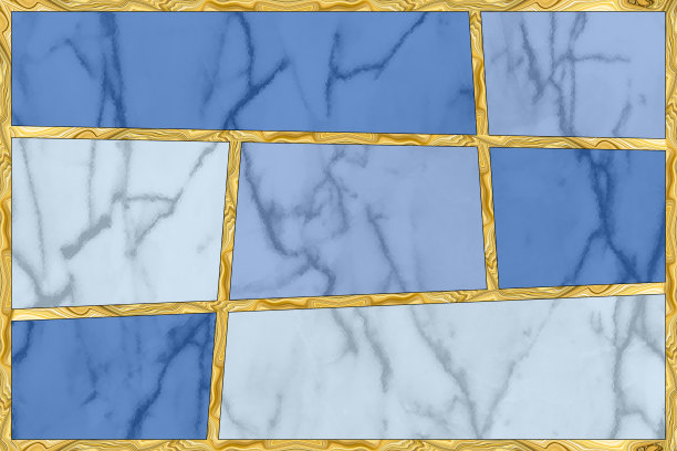 现代的镶嵌,镶嵌。彩色玻璃风格的插图。装饰艺术背景。几何图案。大理石纹理和金色人造石结构。抽象印刷，创意瓷砖表面图片下载