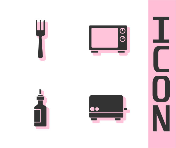 把烤面包机，叉子，瓶子，橄榄油和图片下载