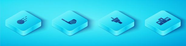 设置等距高尔夫球俱乐部与奖励结束图片下载