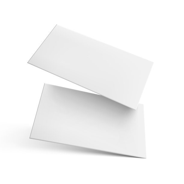 3d白色飞行名片与阴影图片下载