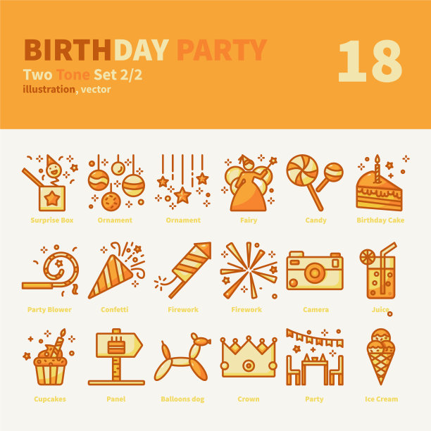 生日派对图标定下两套基调2图片下载