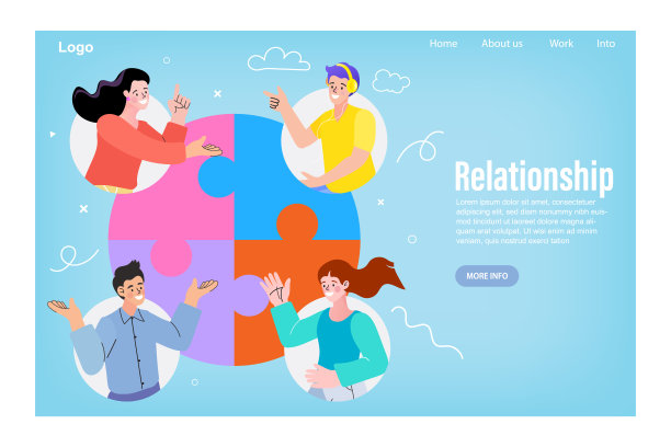 业务人员组装拼图并代表团队支持。团队合作的概念，商业合作，集体项目工作。现代平面彩色矢量插图。图片下载