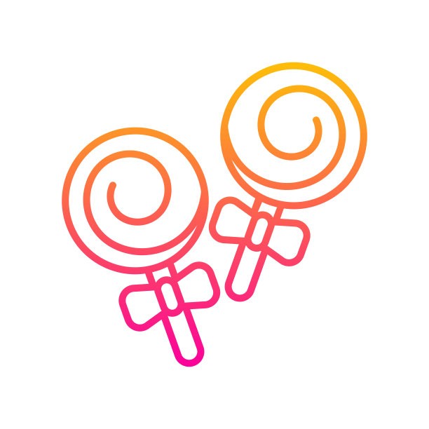 糖果矢量渐变图标风格插图。EPS 10个文件图片下载