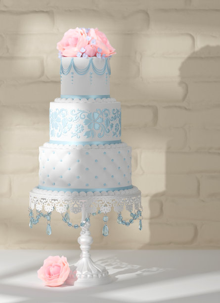 白色婚礼蛋糕图片下载